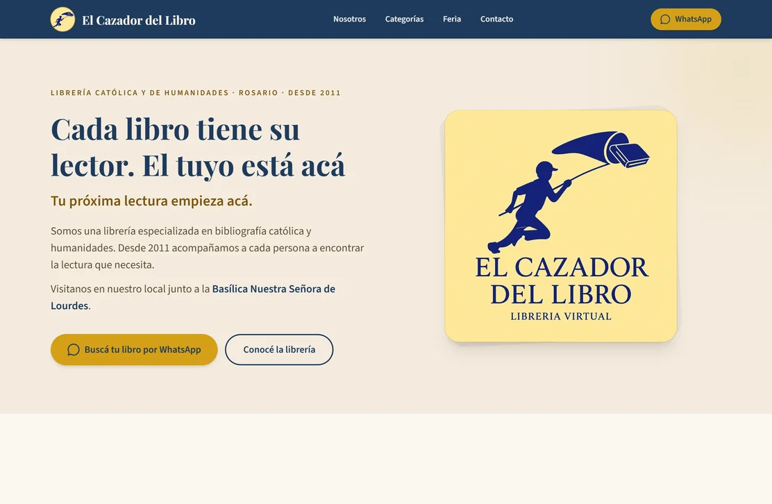 Captura del proyecto El Cazador del Libro